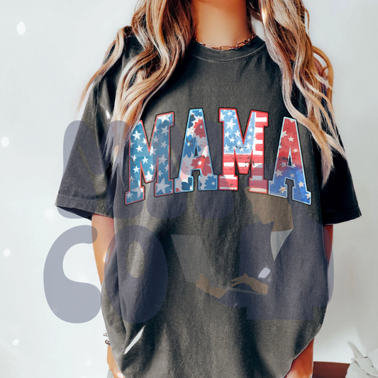 American Mama - Flag & Floral