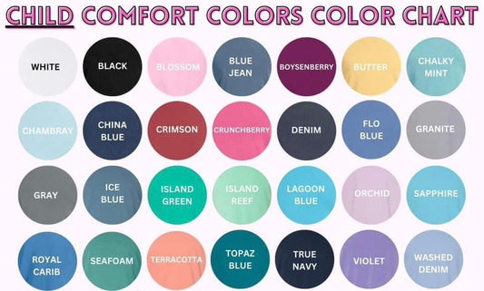 Youth Comfort Colors Tshirt - Custom