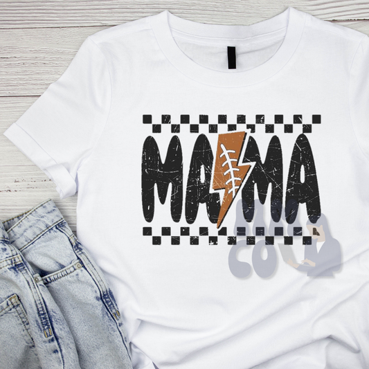 Checkered Football Mama