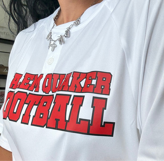 Salem Quaker Football — 2 button Jersey