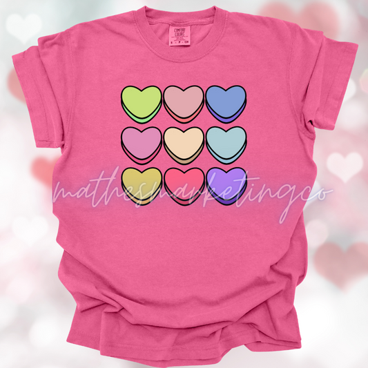 Candy Hearts, Be Mine Tshirt